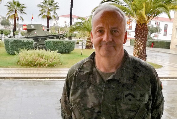 El subteniente Ramos en la base "General Menacho" El subteniente Ramos en la base "General Menacho"