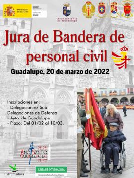 Cartel anunciador de la Jura de Bandera 