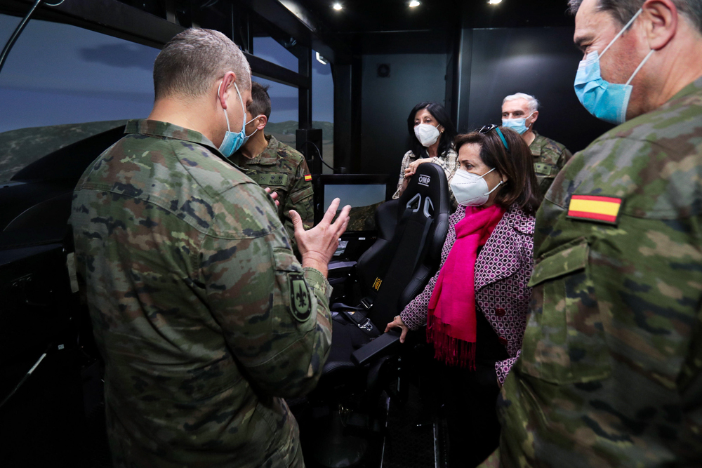 Explicación en uno de los simuladores 