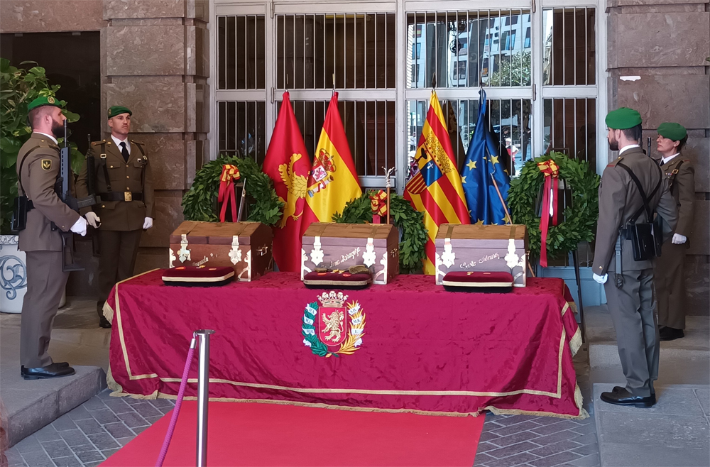 Reinhumación de tres heroínas de los Sitios de Zaragoza