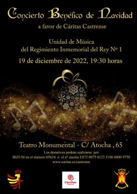 Concierto benéfico de Navidad de la Unidad de Música del Regimiento “Inmemorial del Rey”