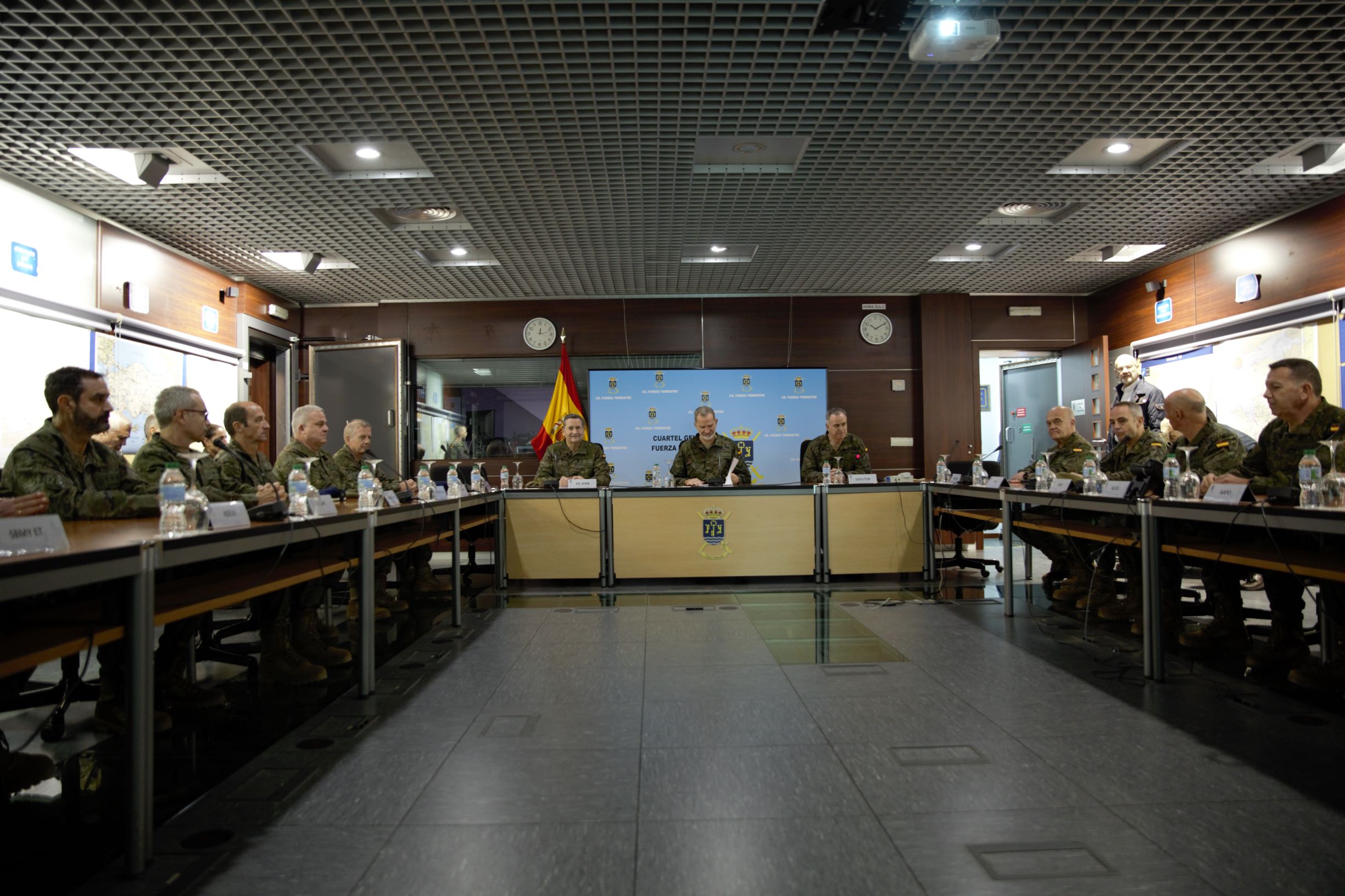 Durante la reunión en el Centro de Situación