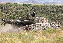 The 12th Brigade deployed all its combat power with its Leopard vehicles
