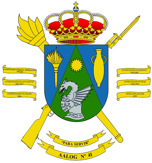 Escudo de la Agrupación de Apoyo Logístico n&ordm; 41