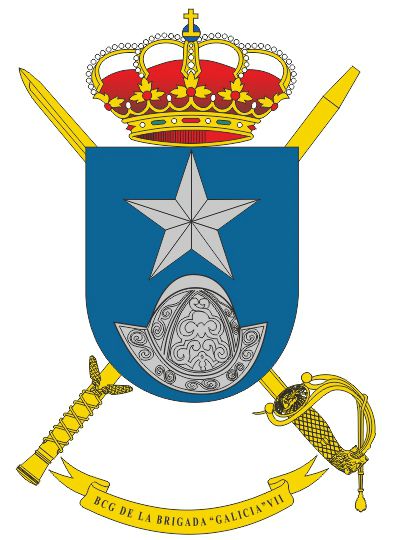 Escudo del Batallón del Cuartel General de la Brigada de Infantería 'Galicia' VII