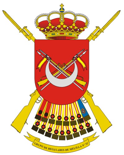 Escudo del Grupo de Regulares de Melilla 52