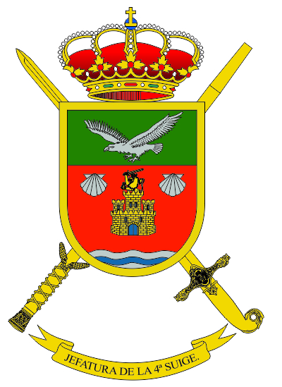 Escudo de la Jefatura de la Cuarta Subinspección General del Ejército (Noroeste)