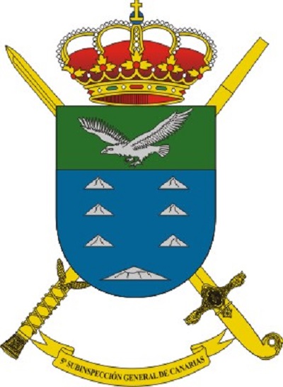 Escudo de la Quinta Subinspección General de Ejército (Canarias) Escudo de la Quinta Subinspección General de Ejército (Canarias)