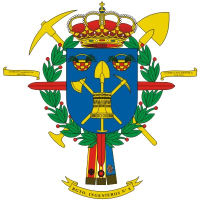 Escudo del Regimiento de Ingenieros 8