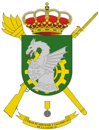 Escudo de la Unidad de Servicios y Talleres 412