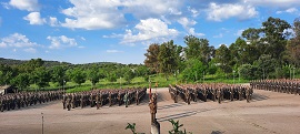 Formación batallón de alumnos
