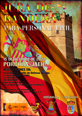 Cartel Jura Bandera Porcuna (Jaén).