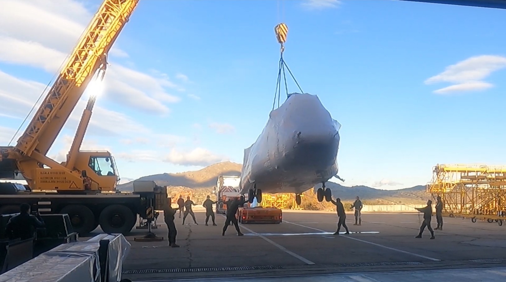 Primer HT-17 «Foxtrot» llegada a la base «Coronel Maté»