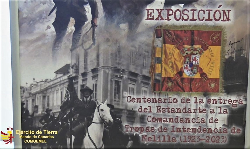 Inauguración de la Exposición: Centenario de la entrega del Estandarte a la Comandancia de Tropas de Intendencia de Melilla (1923-2023)