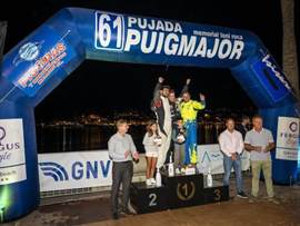 El Tte. Siegrist en la carrera