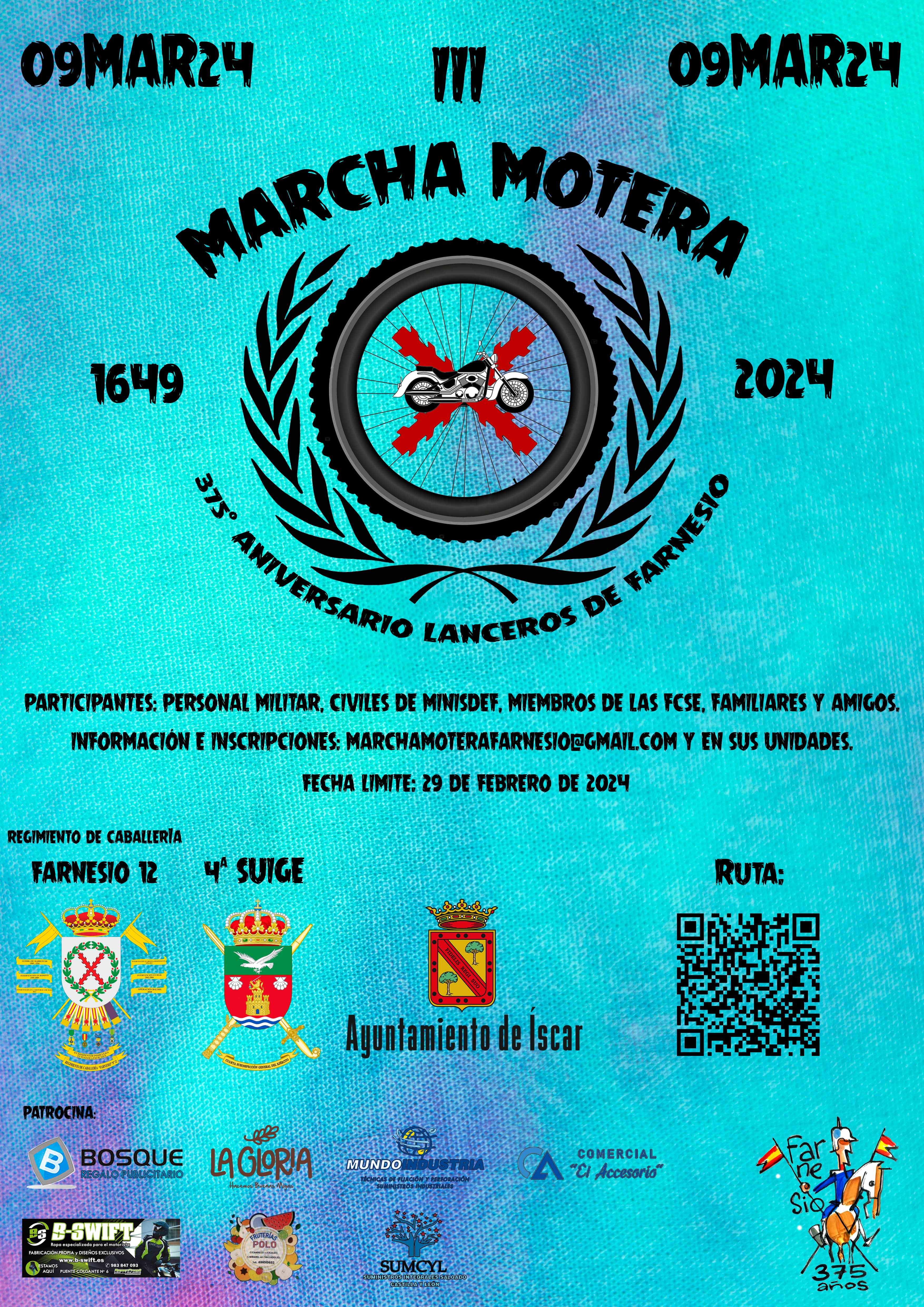 Cartel marcha motera