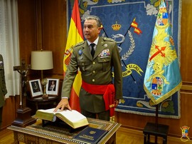 Juramento del cargo general Martínez-Falero (Foto:OFICOM BRI I)