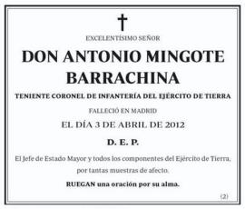 Esquela publicada hoy en el diario ABC
