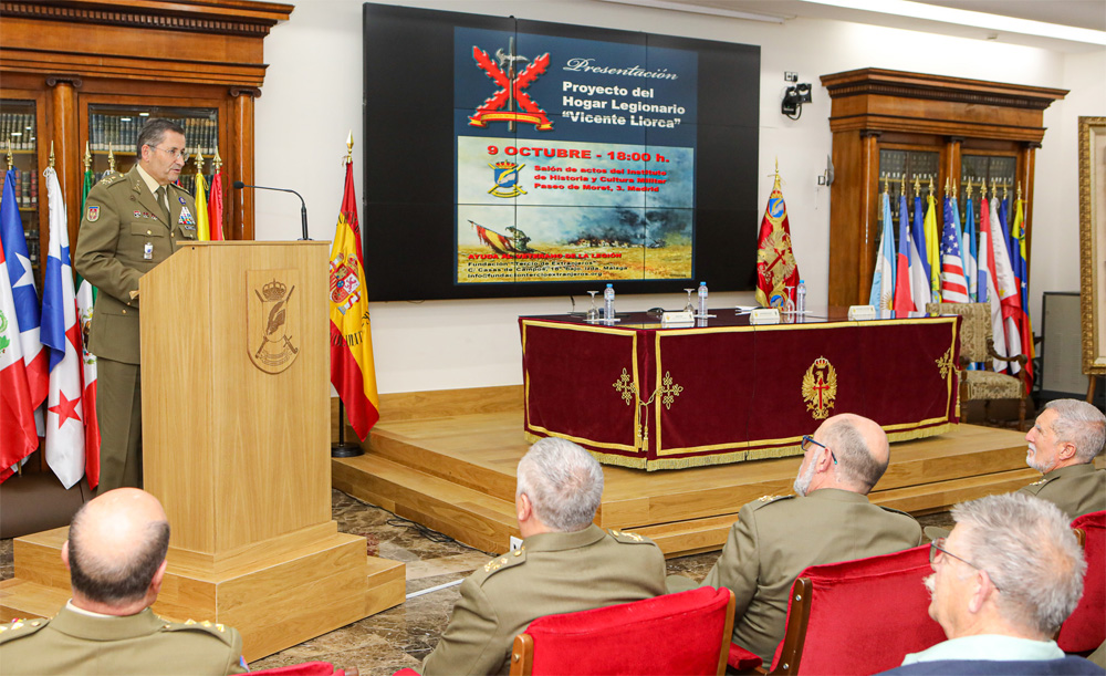 Presentación en Madrid del proyecto 'Hogar Legionario Vicente Llorca'