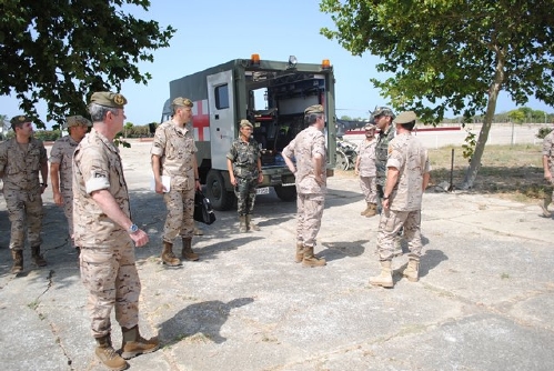 Visita al Acuartelamiento de Camposoto en Cádiz. Julio 2014