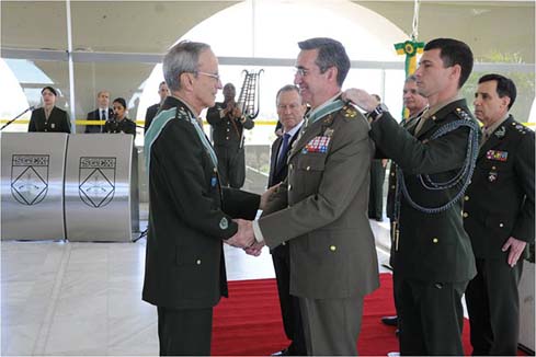 Visita institucional del JEME general de ejército Jaime Domínguez Buj a los Ejércitos de Brasil, Perú y Chile