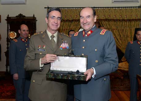 Visita institucional del JEME general de ejército Jaime Domínguez Buj a los Ejércitos de Brasil, Perú y Chile