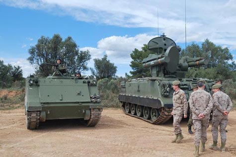 Visita a las Unidades de la Base de Marines