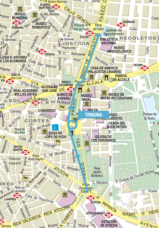 Plano del desfile