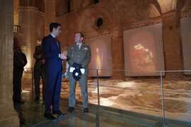 Gral. jefe BRIX con alcalde Alcalá la Real.