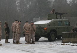 La visita a las Unidades bajo el temporal