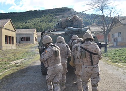 Ejercicio de reconocimiento a pie.