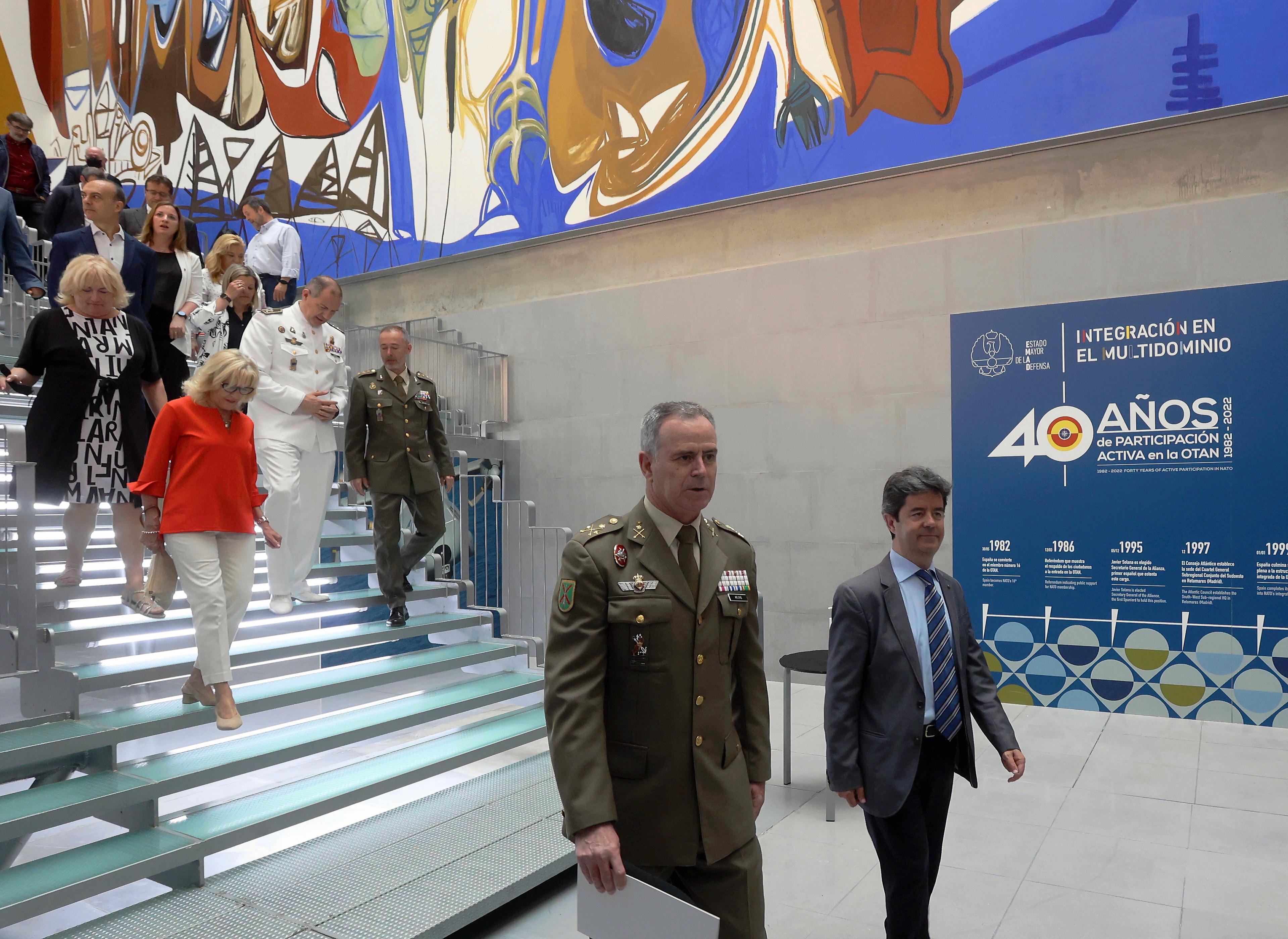Llegada al palacio de Congresos de Huesca