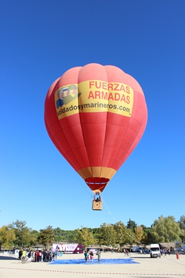 Globo aerostático de las Fuerzas Armadas