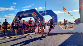 Salida de la prueba deportiva.