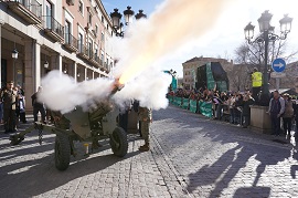 Salva a cargo de la Academia de Artillería