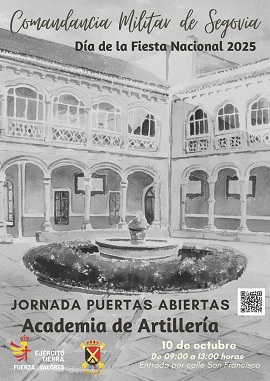 Cartel visita Academia de Artillería