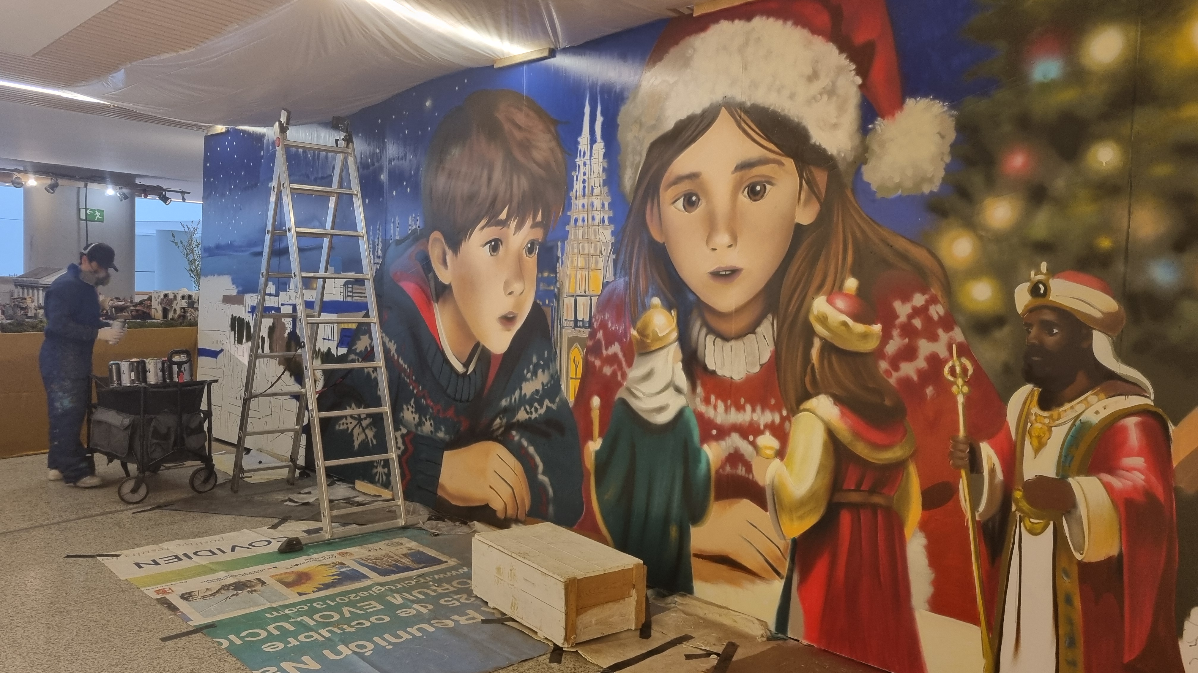 Montaje del belen 2025