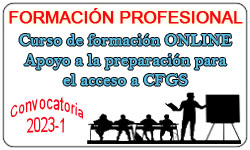 Curso de formación ONLINE de apoyo a la preparación para el acceso a los CFGS