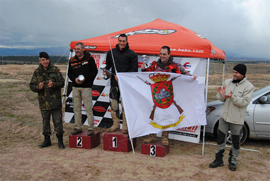 Finalists podium at the II Enduro Resistance Trial 