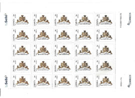 The commemorative stamps have been designed by the Institutional Support to the Military Command in Zaragoza and Teruel Organisation (COMIL)