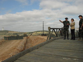 The Engineer Command receives the ministress of Defence