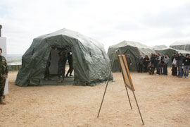 The Engineer Command receives the ministress of Defence