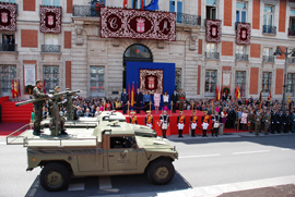 The 71st Anti-aircraft Artillery Regiment paraded before the authorities (Photo:Army Base Department)