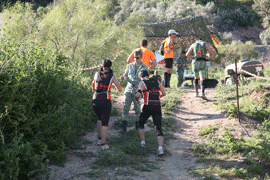 Participants had aid stations 