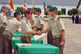 Presentation of diplomas to students 