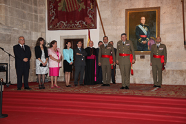 Lieutenant General Comas at the ceremony