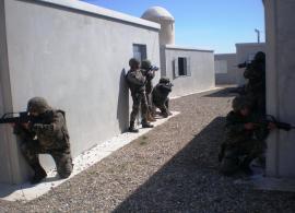 Training at the new installations 