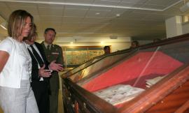 The ministress of Defence also visited the museum 