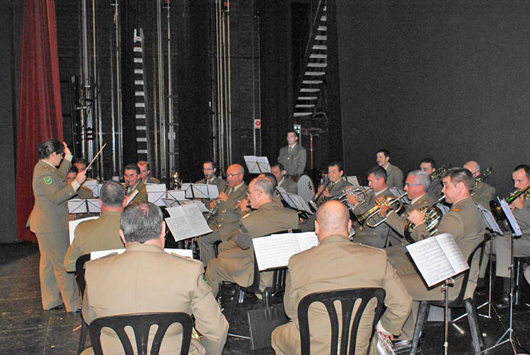 La Unidad de Música durante el concierto (Foto:IGE)