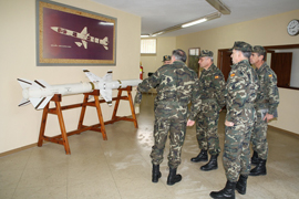 THE CHIEF OF THE ARMY STAFF VISITS THE 73RD ANTI-AIRCRAFT ARTILLERY REGIMENT